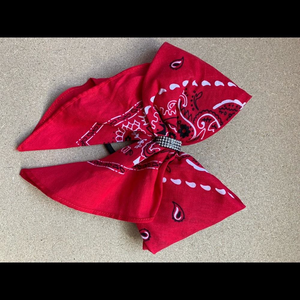 Red Bandana Bow